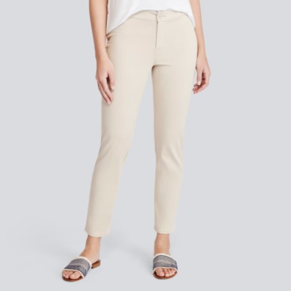 Khaki tapered trousers